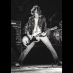 Johnny Ramone of The Ramones performs on stage at The Wintergarden in Dallas, Texas in 1979.