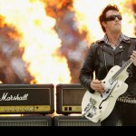 The Living End’s Chris Cheney at the 2008 NRL Grand Final.