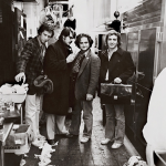 Chevy Chase, Dan Aykroyd, John Belushi and Lorne Michaels