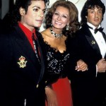 Michael Jackson, Sophia Loren, and Sylvester Stallone