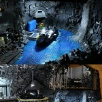 Batcave made out of 20,000 LEGO pieces