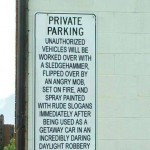 Epic No Parking Sign