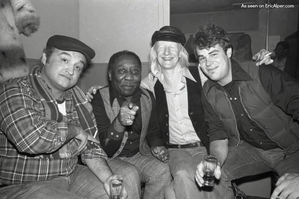 John Belushi, Muddy Waters, Johnny Winter and Dan Aykroyd
