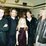 Christian Slater, Tom Cruise, Kirsten Dunst, Antonio Banderas and Brad Pitt at the premiere of Interview with a Vampire