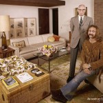 David Crosby, of Crosby, Stills, Nash & Young, sitting with his father Floyd in father’s house in California
