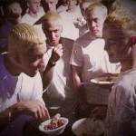 Eminem sharing M&Ms with other Eminems