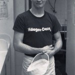 Henry Rollins when he worked at a Häagen-Dazs, circa 1981.