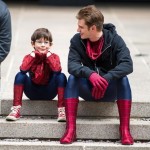 Andrew Garfield hung out with his mini-me.