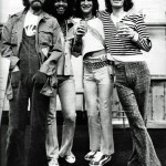 George Harrison, Billy Preston, Ron Woods and Mick Jagger