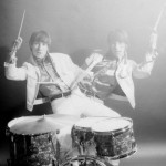 Keith Moon posing for a series of personal publicity shots, just after joining The Who. Wembley Studios, 1964.
