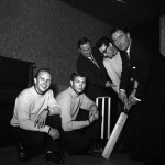 Buddy Holly and the cricketers pose