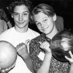 A young Tobey Maguire and Leonardo DiCaprio.