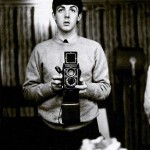 Paul McCartney taking a selfie.