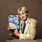 Wayne Gretzky promoting Pro Stars cereals.