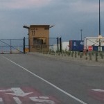 Check out the security checkpoint at this Amazon warehouse