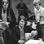 Christopher Reeve visiting the DC Comics office, 1979.