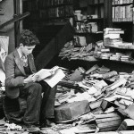 Bookstore in London ruined by an air raid, 1940