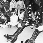 Gene Simmons Hanging Out with Miniature Kiss Fans, 1970s