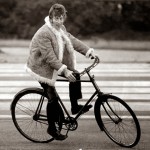 John Lennon on a bike in Magical Mystery Tour set