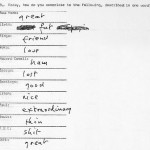 John Lennon’s Word Association List