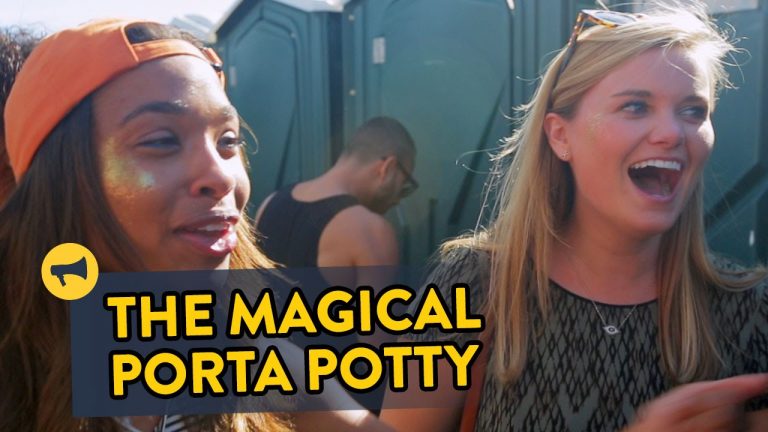 A Mariachi Band, Gospel Choir, and More Exit A Festival Porta Potty