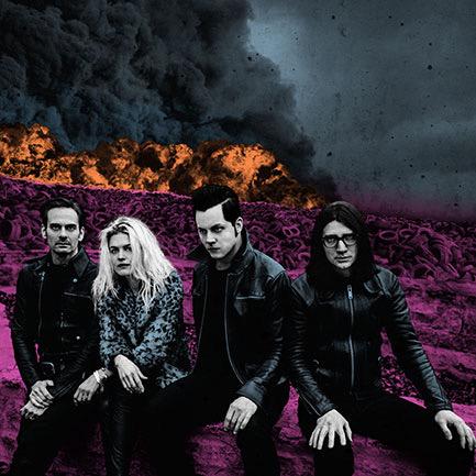 How come The Dead Weather’s bassist Jack Lawrence has 6 fingers on his right hand on the cover of their new album?
