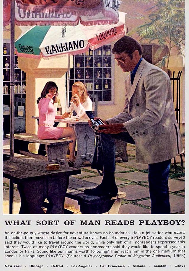 Vintage Advertisement Playboy Advertisement to Advertisers 1968 What Sort of Man Reads Playboy?
