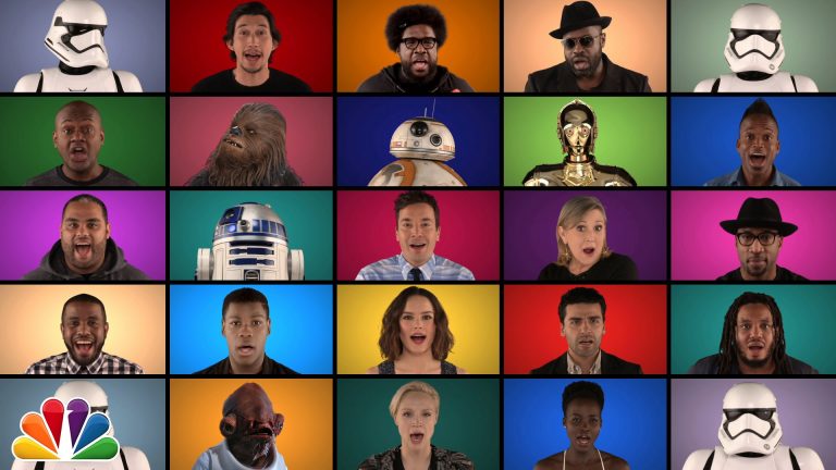 Jimmy Fallon, The Roots & “Star Wars: The Force Awakens” Cast Sing “Star Wars” Medley
