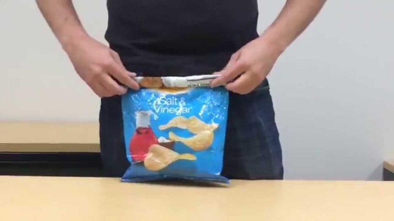 Genius Lifehack: How To Seal A Bag Of Chips Without Using A Bag Clip