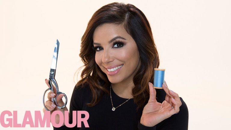 20 Minutes of Eva Longoria Sewing, While Reading the Entire Wikipedia Entry on Sewing