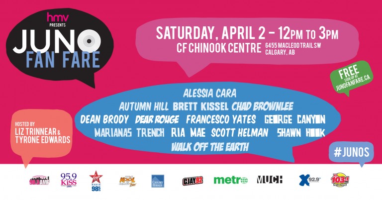 Alessia Cara, Brett Kissel, Dean Brody, Marianas Trench, Ria Mae, Walk Off The Earth Confirmed For JUNO Fan Fare