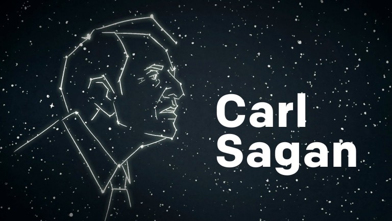 Animated interview with Carl Sagan about extraterrestrial life and Hollywood’s star system