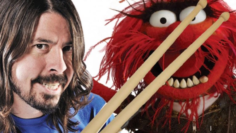 Foo Fighters’ Dave Grohl vs The Muppets’ Animal In Drum-Off