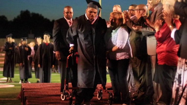 High School Grad With Cerebral Palsy Walks For The First Time…Onstage To Get His Diploma