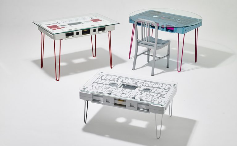 A Mix Tape? Pfft. How About A Cassette Tape Coffee Table?