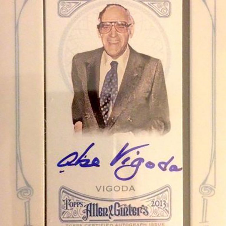 Abe Vigoda was so great, he even had his own baseball card
