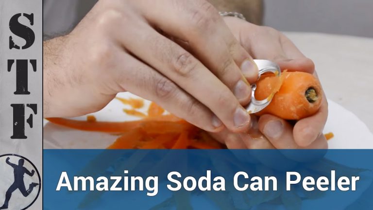 Lifehack: How To Make A Disposable Vegetable Peeler From A Soda Can