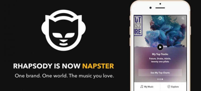 Napster, rebranded from Rhapsody, is back