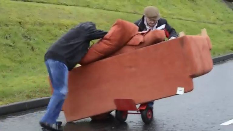 Two Drunk Guys Move A Couch. You Know What Happens Next.