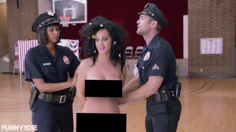 Katy Perry Votes Naked In Funny Or Die’s ‘Everyone Votes!’ Video