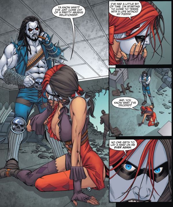 That time Harley freed herself from the Joker’s grasp once and for all.