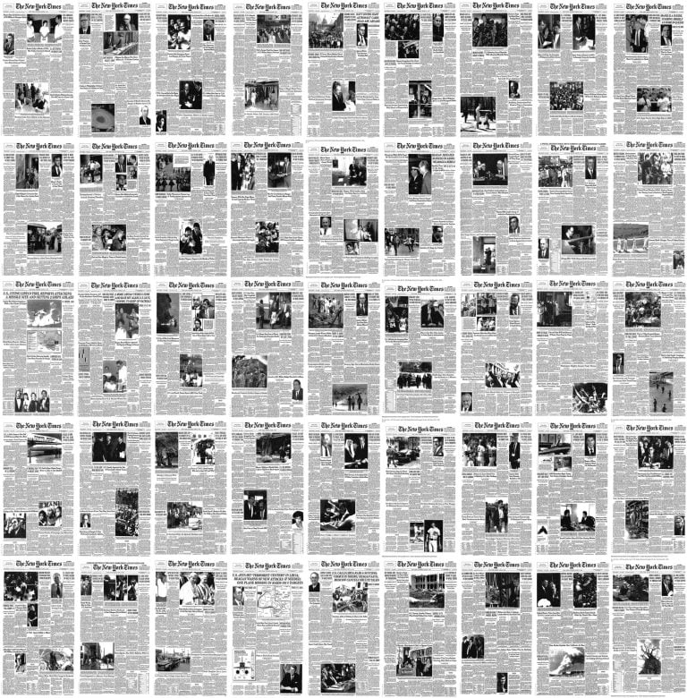 Every New York Times Front Page Since 1852 In 60 Seconds