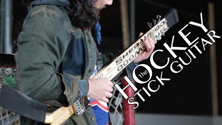 Check Out This Working Guitar Made From Hockey Sticks, Eh?