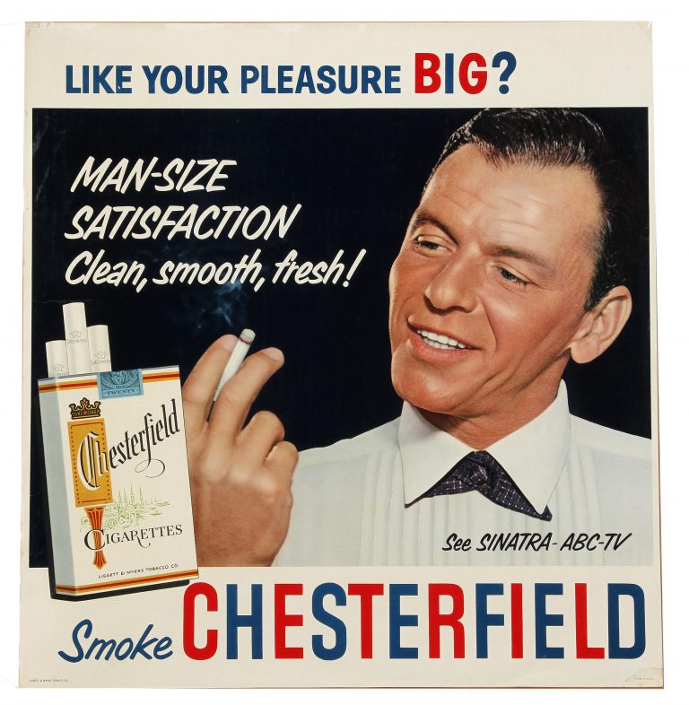 Frank Sinatra advertising man-size satisfaction