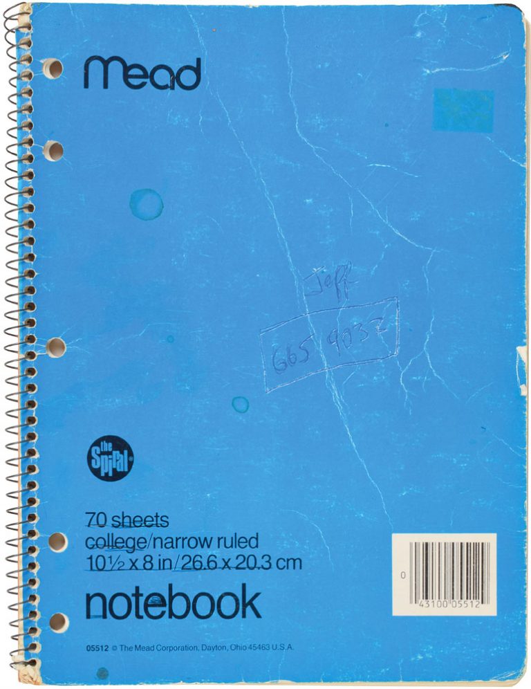 Prince’s Cherry Moon Personal Notebook with Handwritten Working Script
