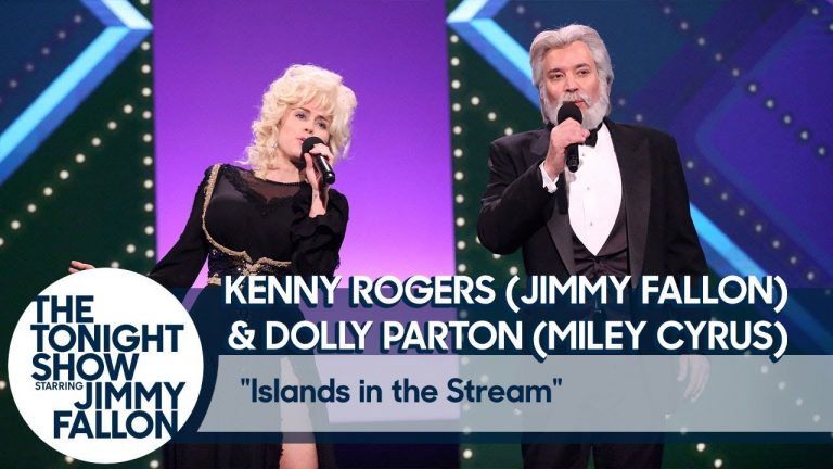 Jimmy Fallon and Miley Cyrus Recreate Kenny Rogers and Dolly Parton’s “Islands in the Stream”