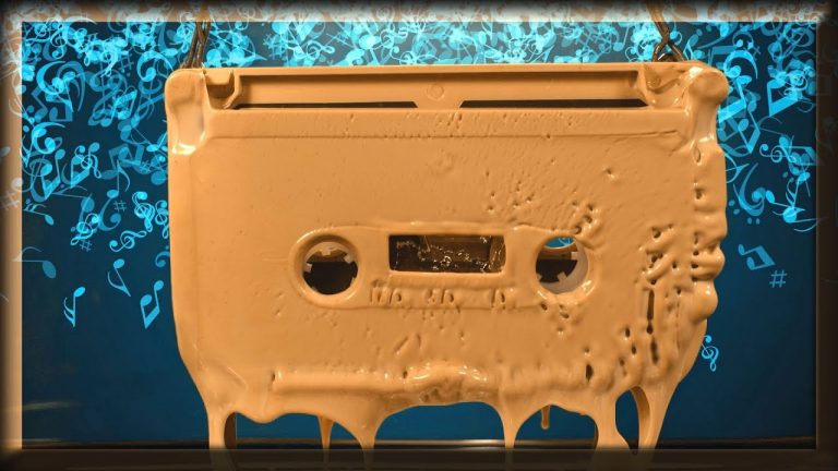 And Now…A Cassette Tape Melting In Acetone Vapor