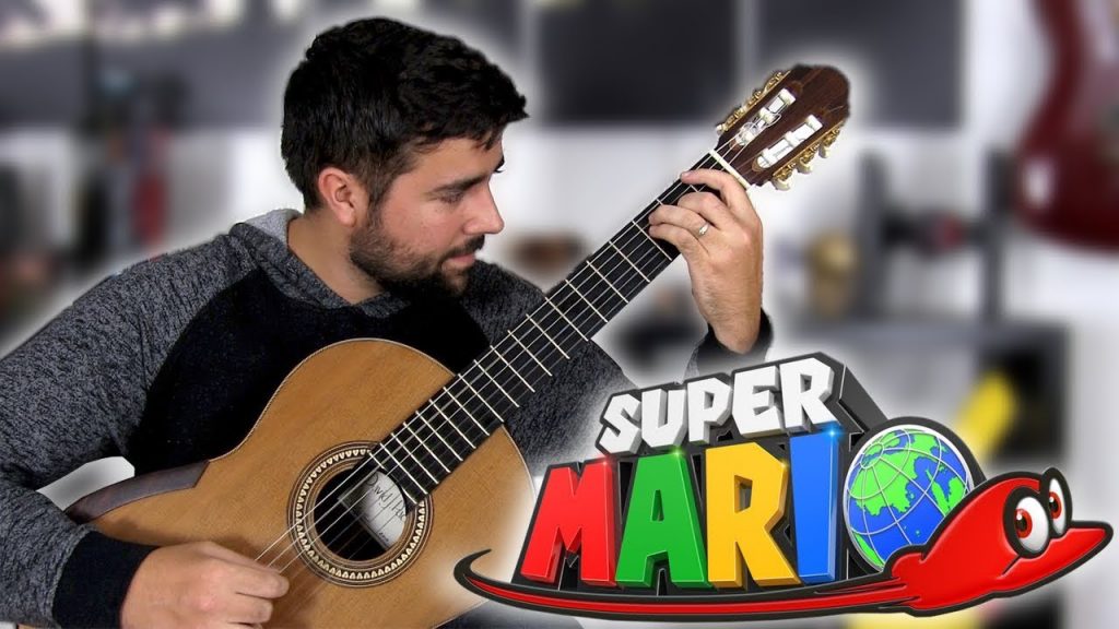 Super Mario Odyssey Theme Song As Played On The Classical Guitar - That