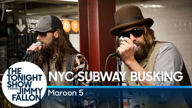 Maroon 5 Busks in Disguise in NYC Subway Station