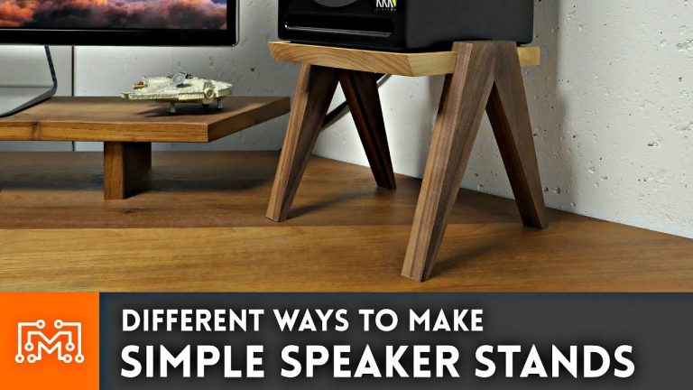 How to Make Simple Speaker Stands